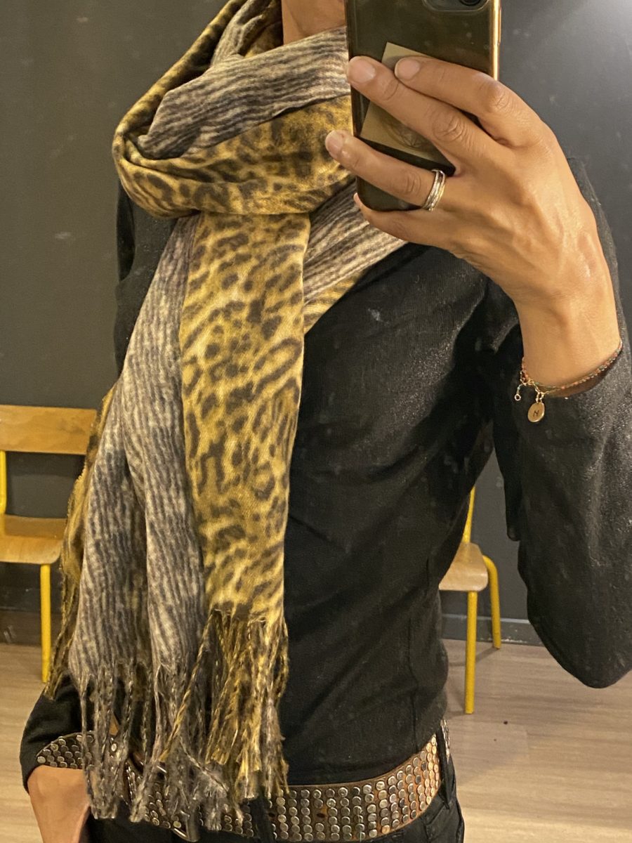étole léopard vêtements accessoires de mode carcassonne toulouse montpellier_Nell Boutique