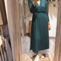 robe longue unie vert bouteille vêtements prêt à porter femme carcassonne toulouse montpellier_Nell Boutique