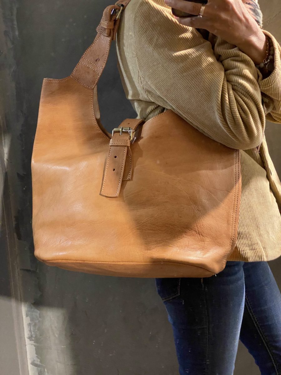 Sac en cuir naturel accessoires de mode carcassonne toulouse montpellier_nellboutique